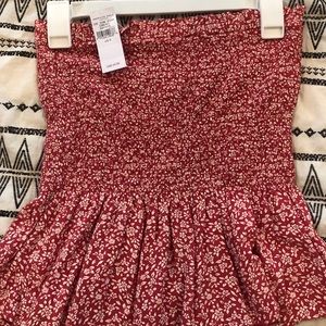 American Eagle flared bottom tube top